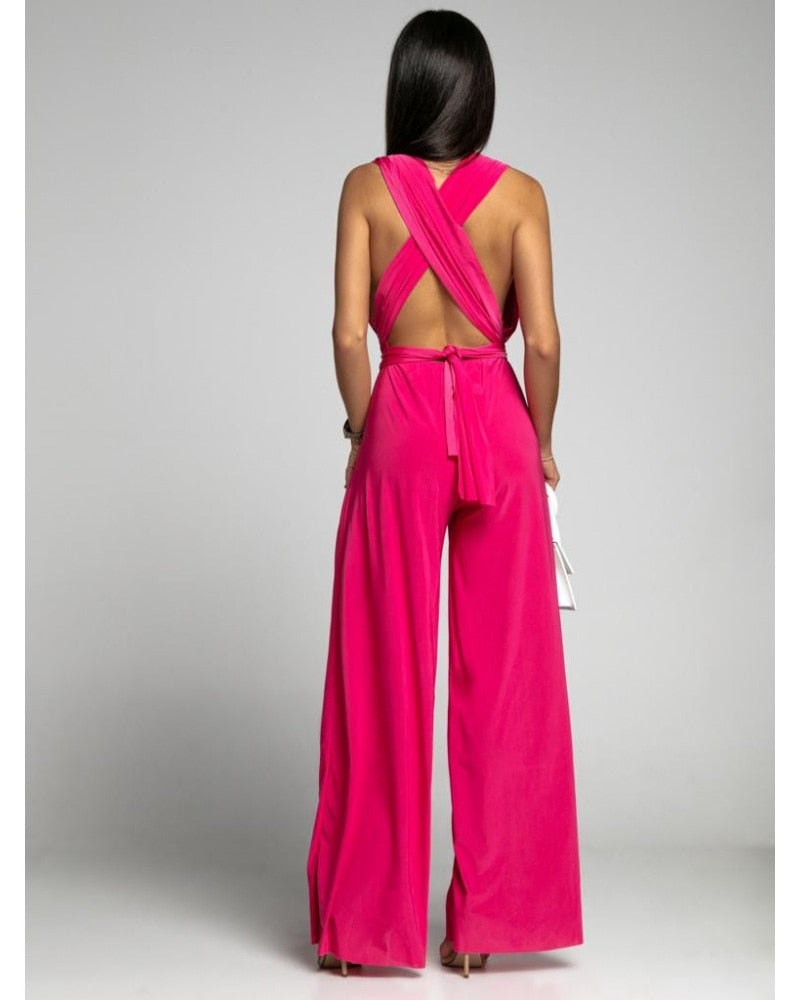 FlairFashion - Mono Sin Mangas Con Escote en V