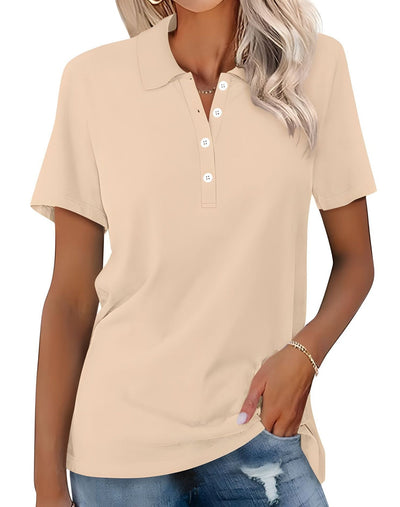 Stella - Polo de ajuste slim casual para mujer