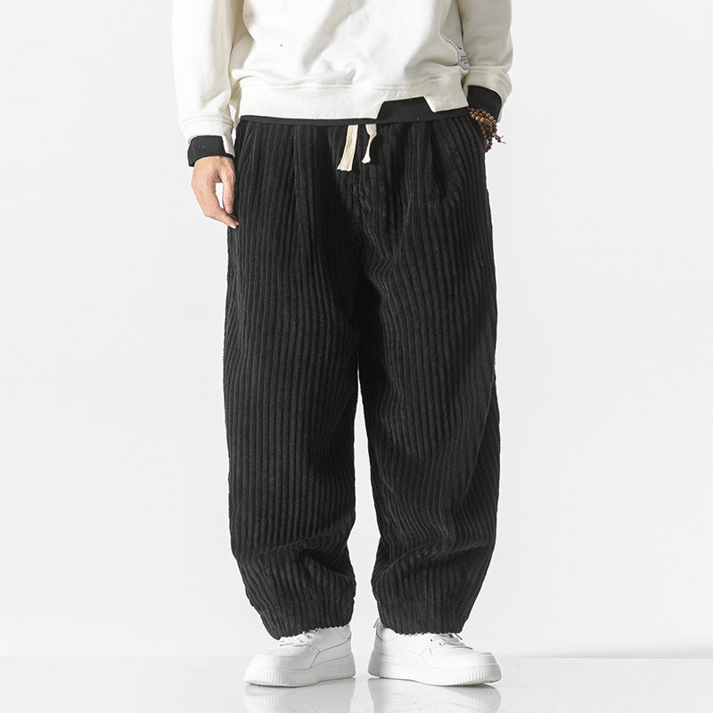 Winfred - Pantalones de pana casuales y holgados para hombres