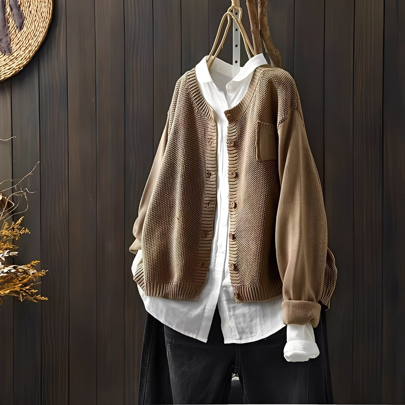 Shanon - Clásica chaqueta de punto holgada para mujeres