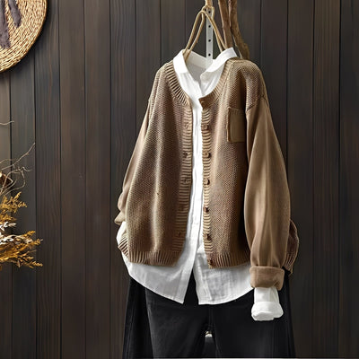Shanon - Clásica chaqueta de punto holgada para mujeres