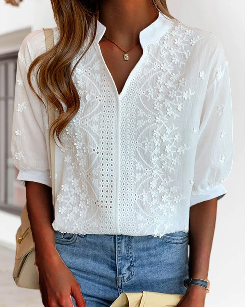 Dina - Blusa Elegancia Bordada