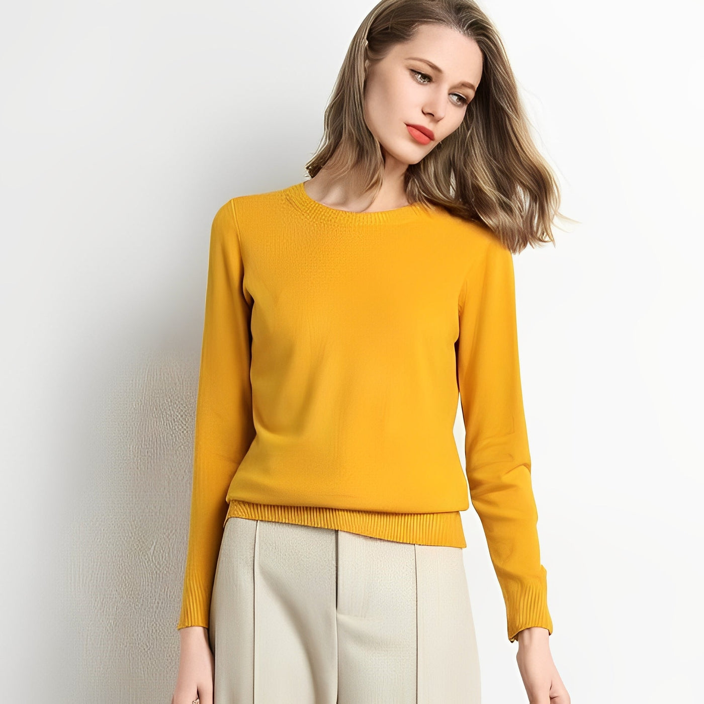 Carmella - Cómodo, suave suéter de punto para mujeres