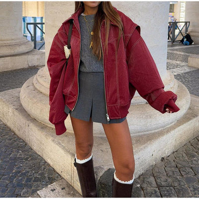 Jaidyn - Bomberjacke Oversized para Mujer
