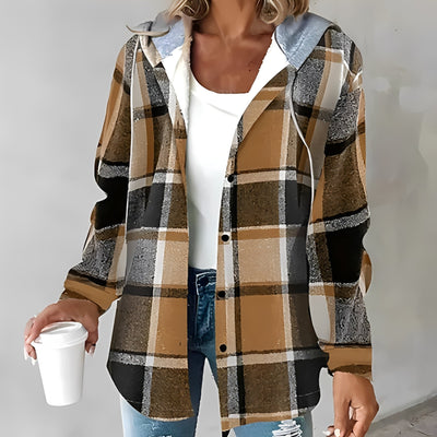 Briana - Casual, cálida chaqueta con capucha para mujeres