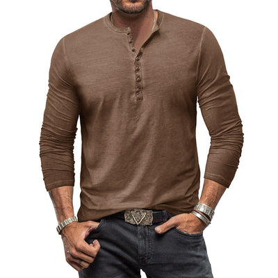 Clifford - Clásica camisa lavada con botones para hombres
