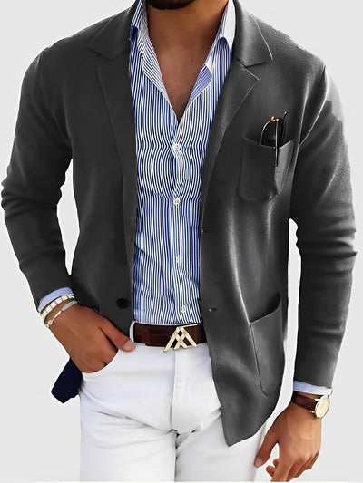 Jordan - Elegante Blazer con Bolsillos para Hombres