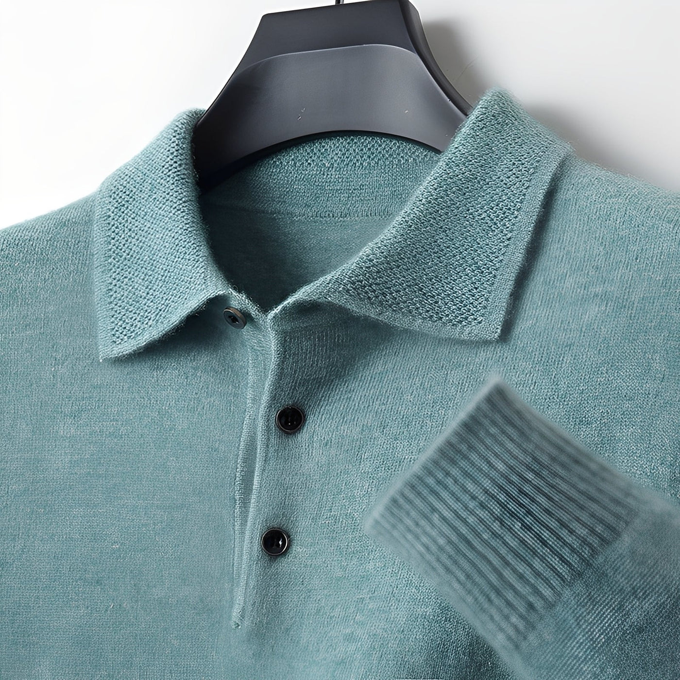 Romilly - Suéter Polo Formal de Cachemir para Hombres