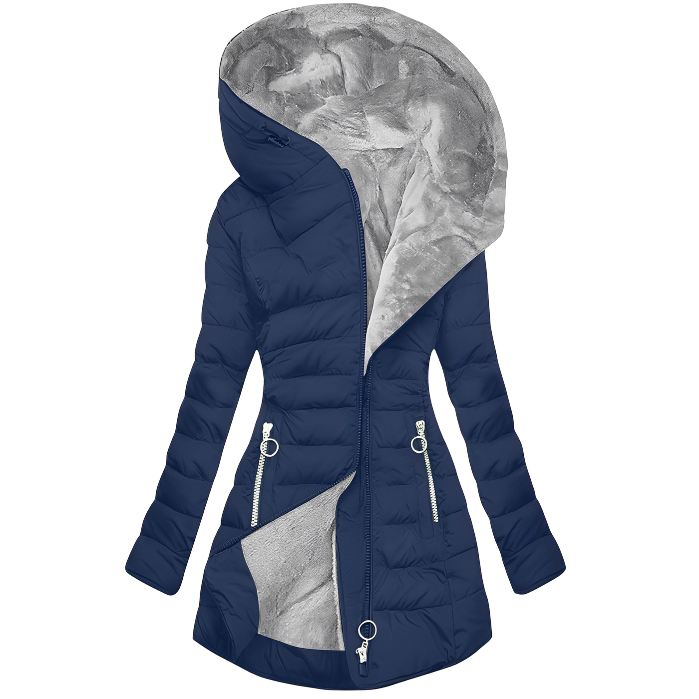 Jasmine - Moderna chaqueta de invierno con capucha para mujeres