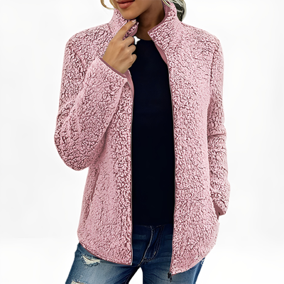 Alethea - Elegante abrigo de terciopelo polar para mujer