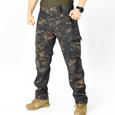 Brendon - Pantalones tácticos de senderismo con múltiples bolsillos para hombres