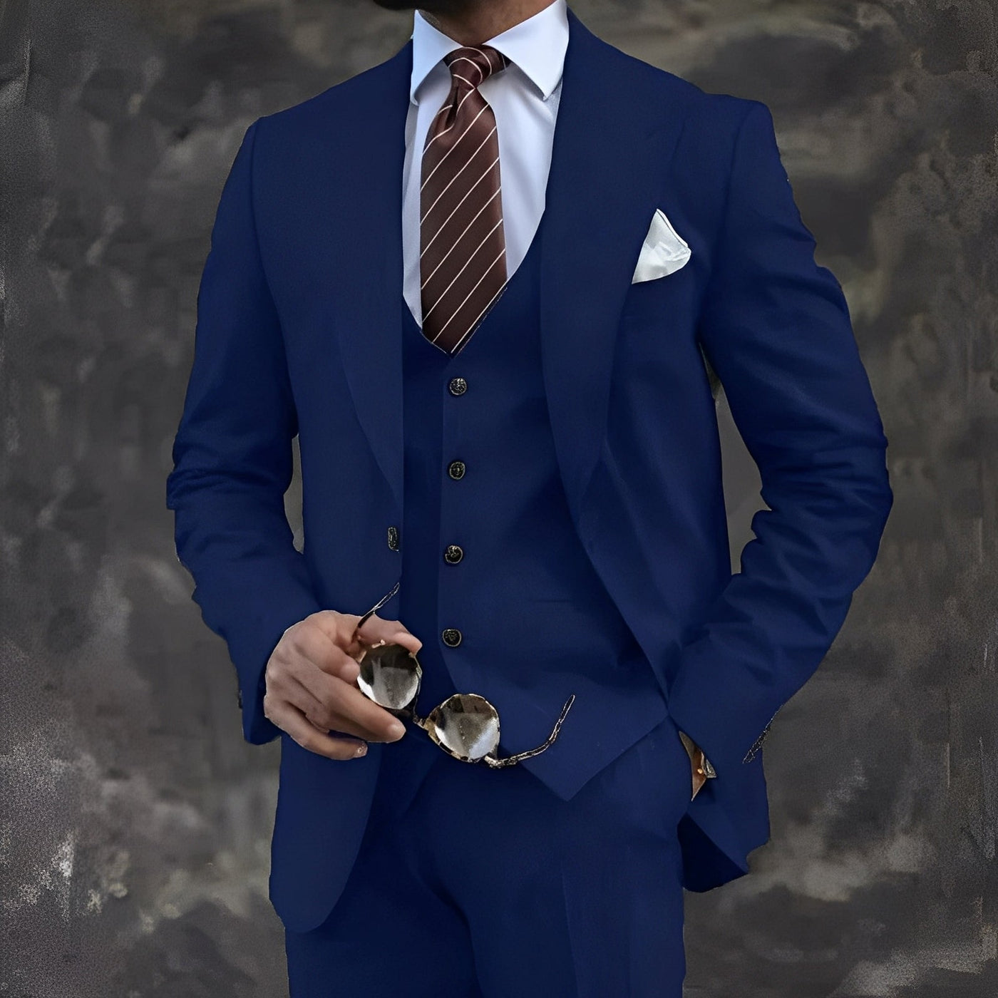 Elwyn - Traje casual y formal de tres piezas para hombres