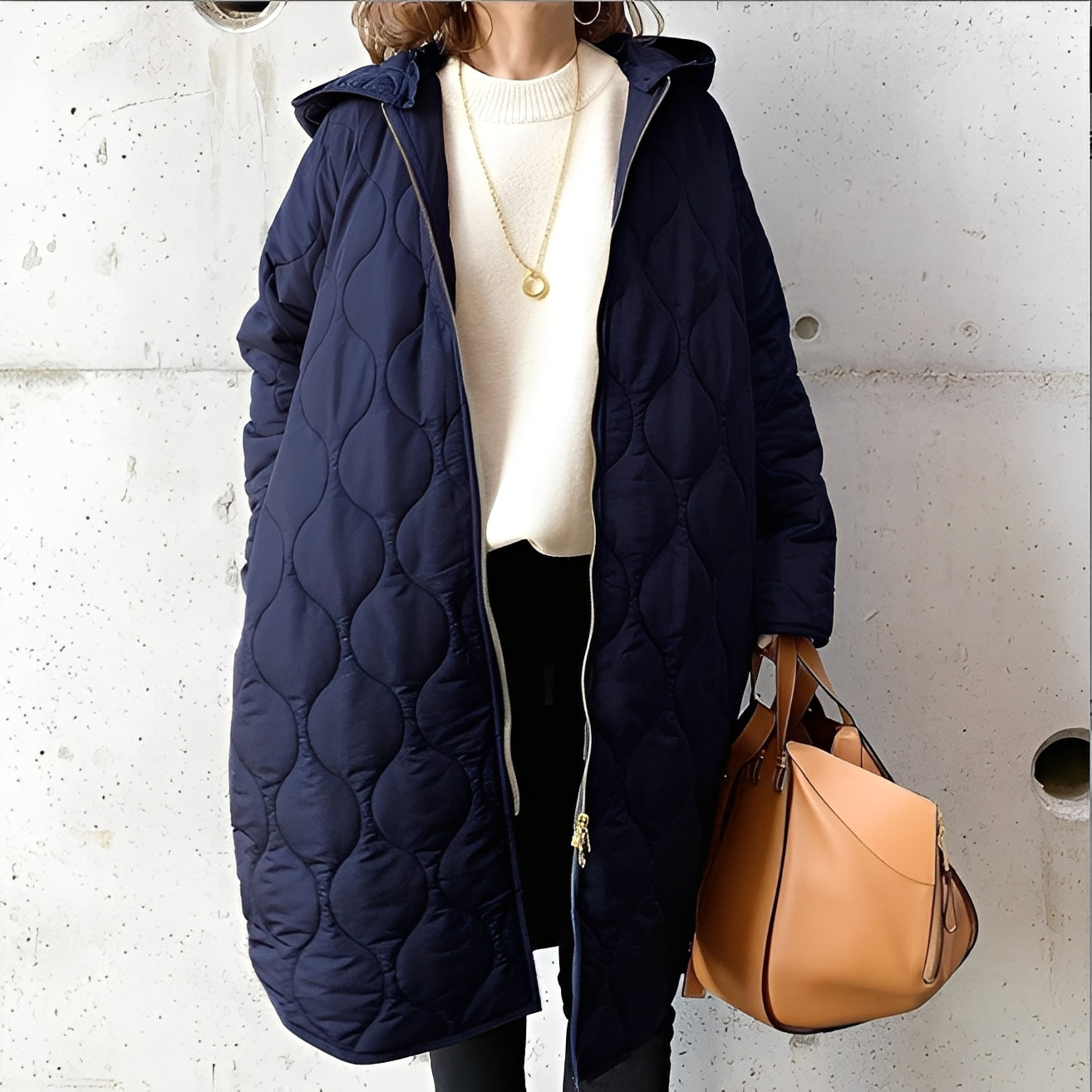 Krystine - Abrigo Parka Casual con Capucha para Mujeres