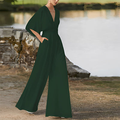 Carmella - Jumpsuit suelto con cintura alta para mujeres