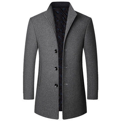 Colson - Elegante abrigo largo de lana para hombres