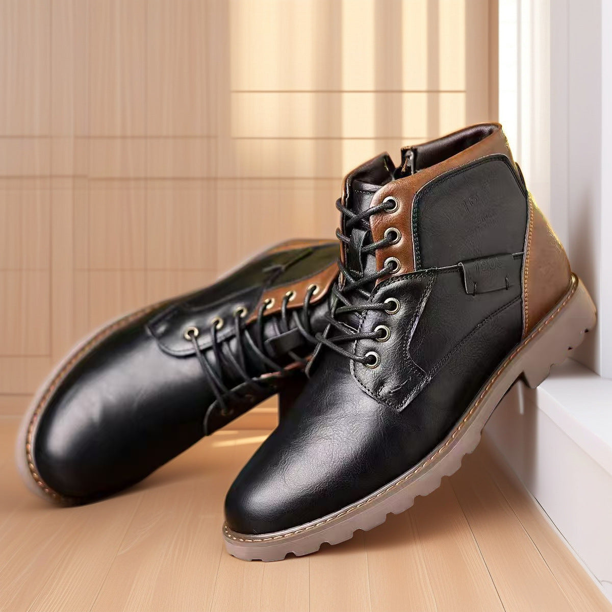 Antony - Botas modernas con cremallera para hombres