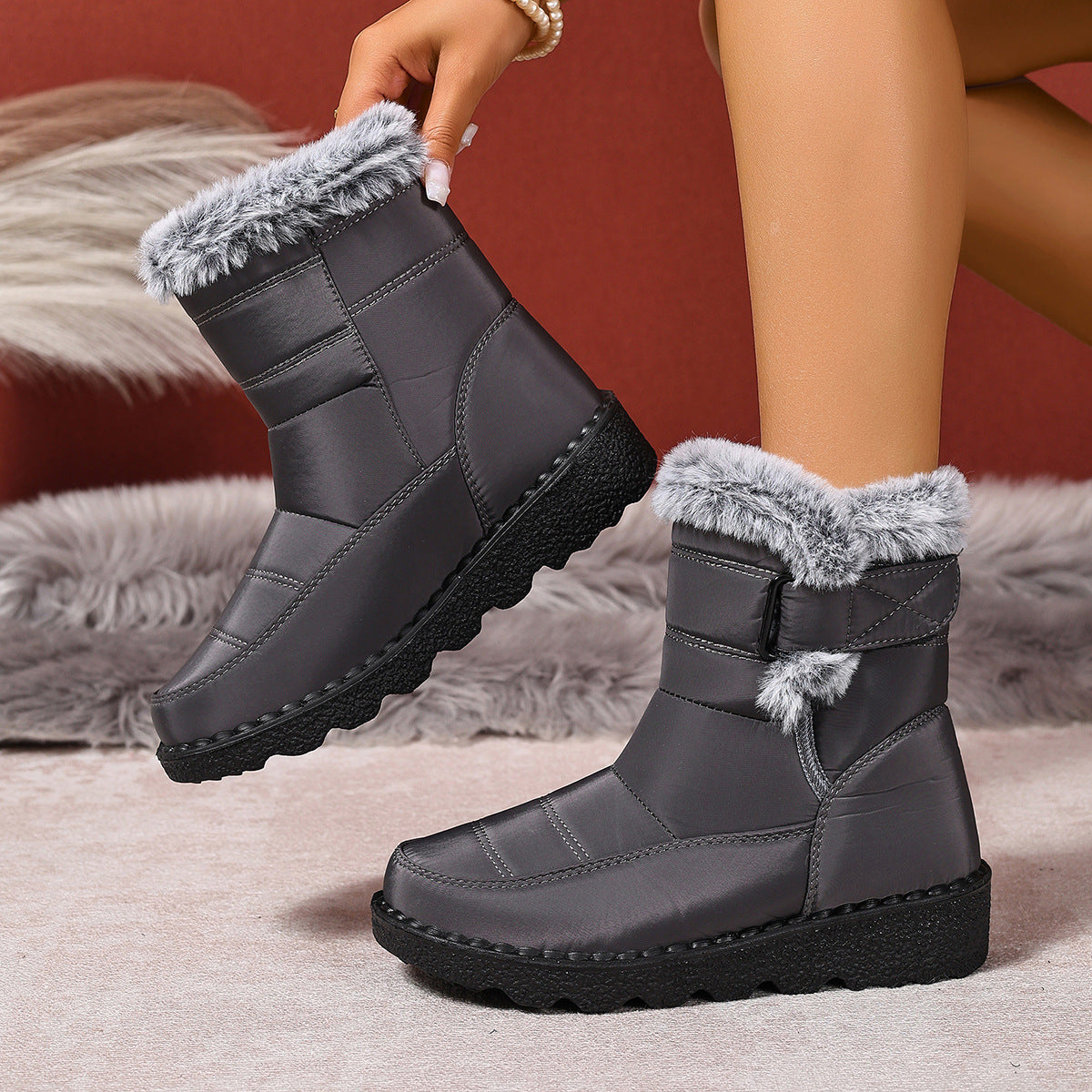Denise - Botas de nieve impermeables para mujeres