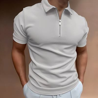 Hubert - Estiloso Polo con Cremallera para Hombres