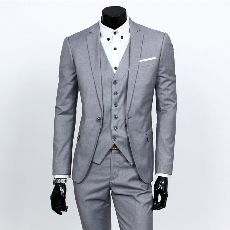 Reynard - Elegante traje de negocios en conjunto de 3 piezas para hombres