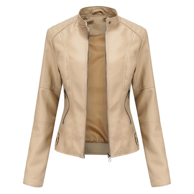 Martha - Elegante chaqueta de cuero ajustada para mujeres
