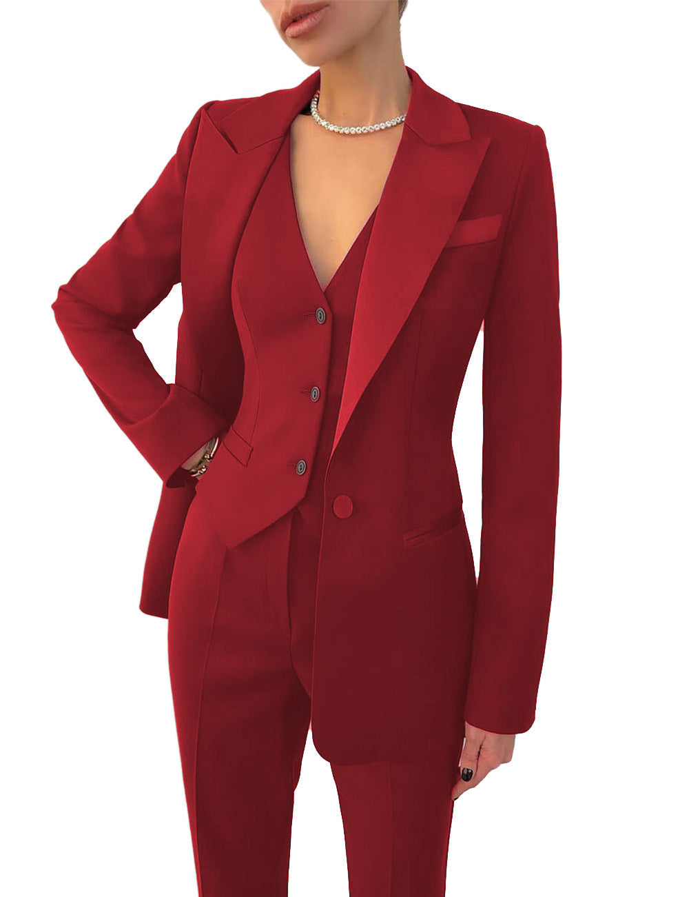 Keanna - Conjunto formal de negocios de tres piezas para mujeres