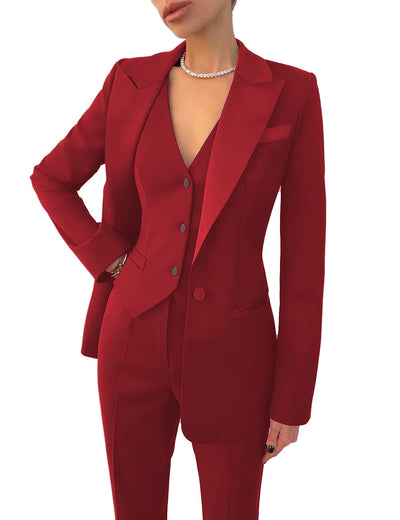 Keanna - Conjunto formal de negocios de tres piezas para mujeres