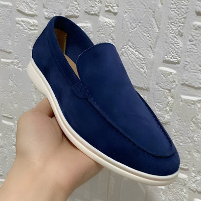 Dwayne - Elegantes mocasines de cuero planos para hombres