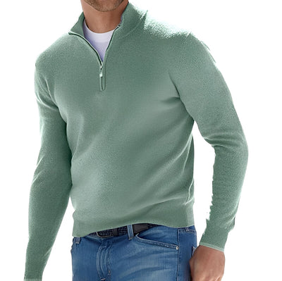 Nash - Jersey casual con cremallera para hombres