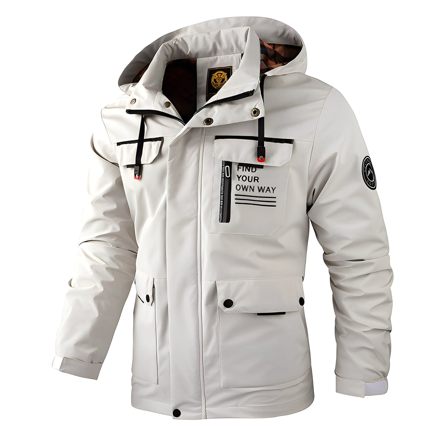 Fredrick - Impermeable, gruesa chaqueta exterior para hombres