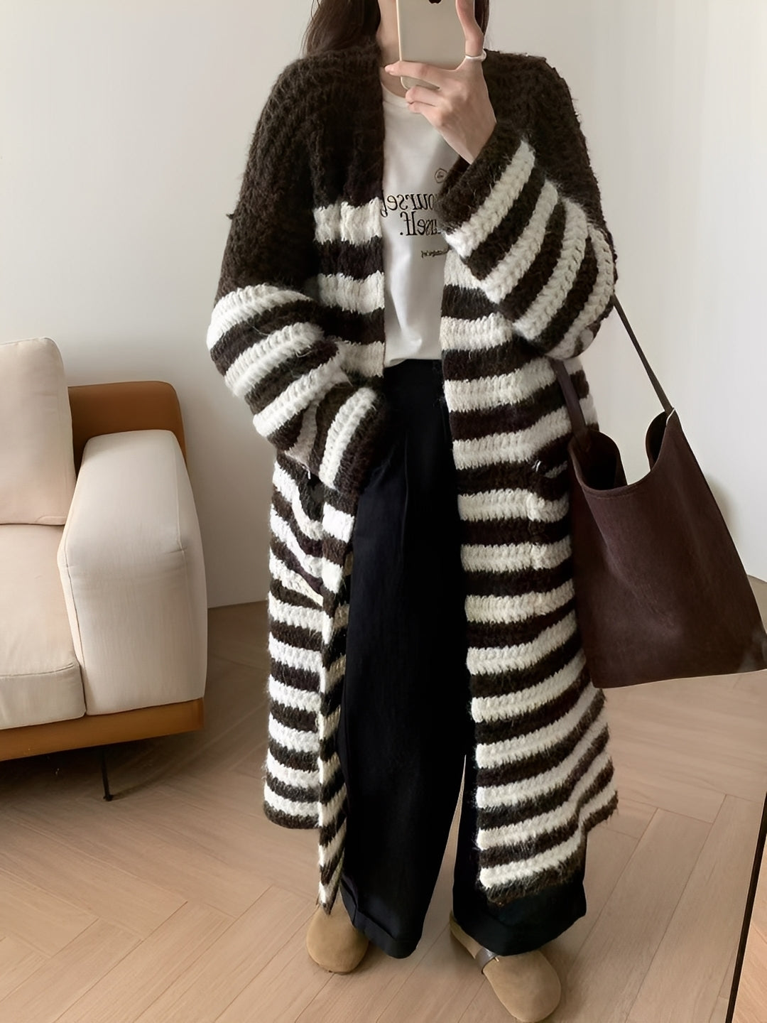 Rosaleen - Elegante, casual abrigo largo para mujeres