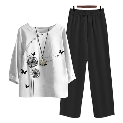 Racheal - Conjunto Floral Casual para Mujeres