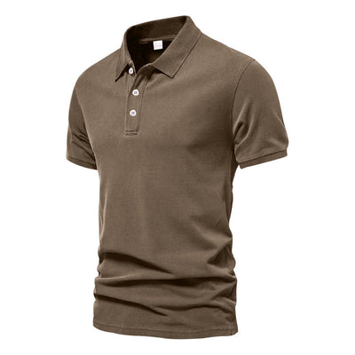 Evans - Camiseta Polo de Manga Corta Casual para Hombres