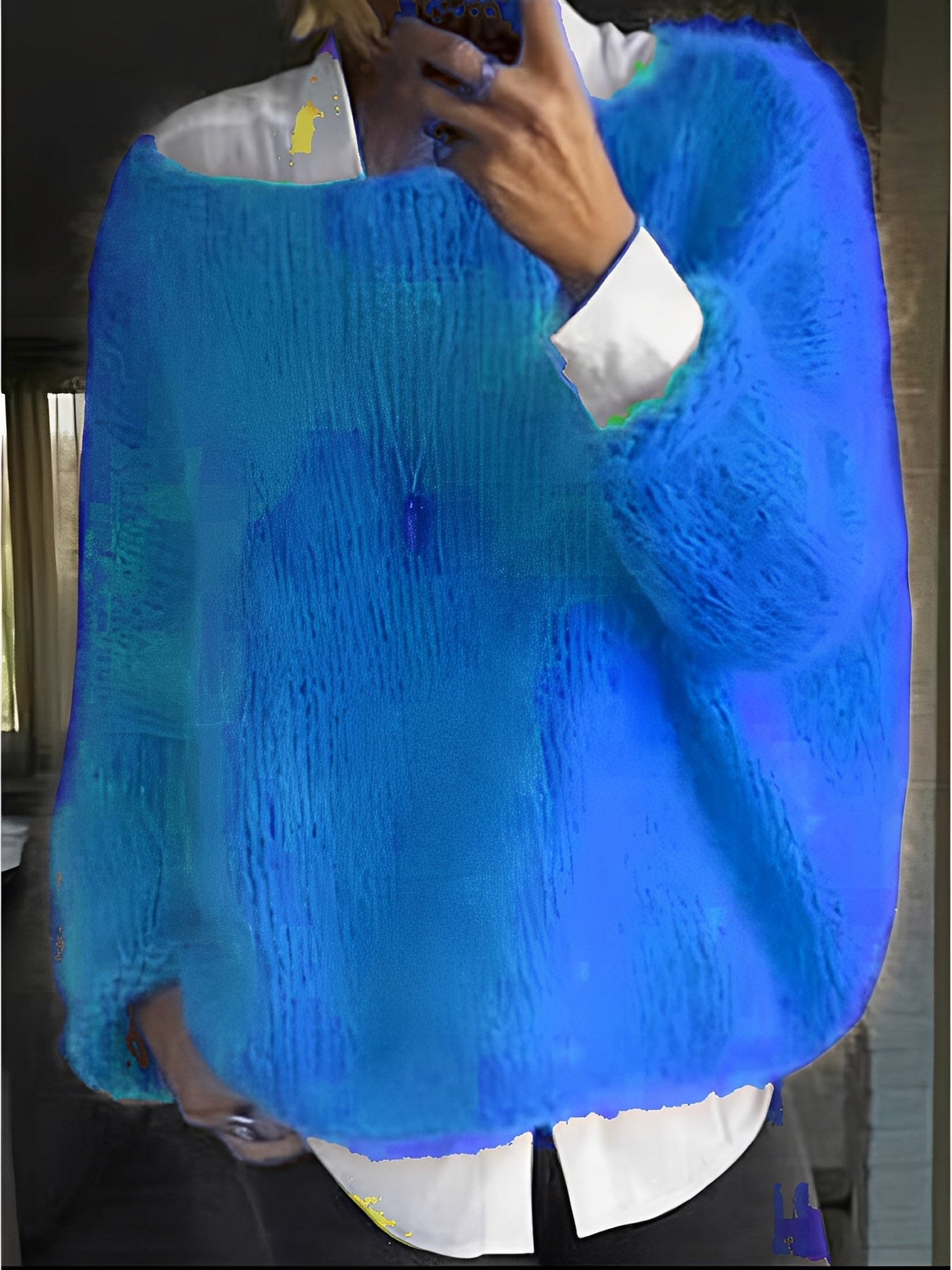 Quintella - Jersey de punto con cuello redondo para mujer