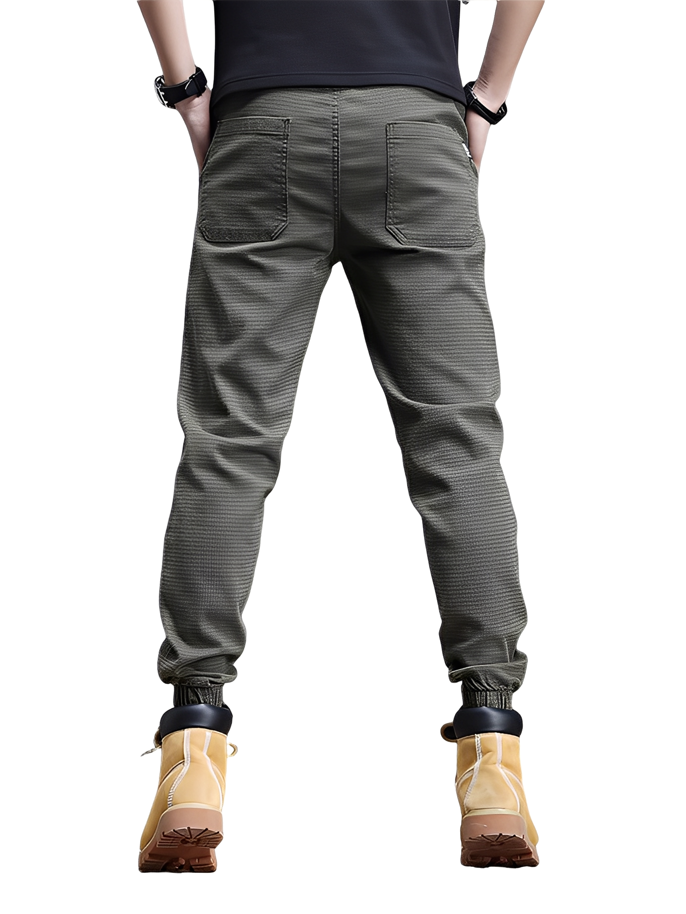 Alvin - Pantalones de chándal elegantes con cordón para hombres