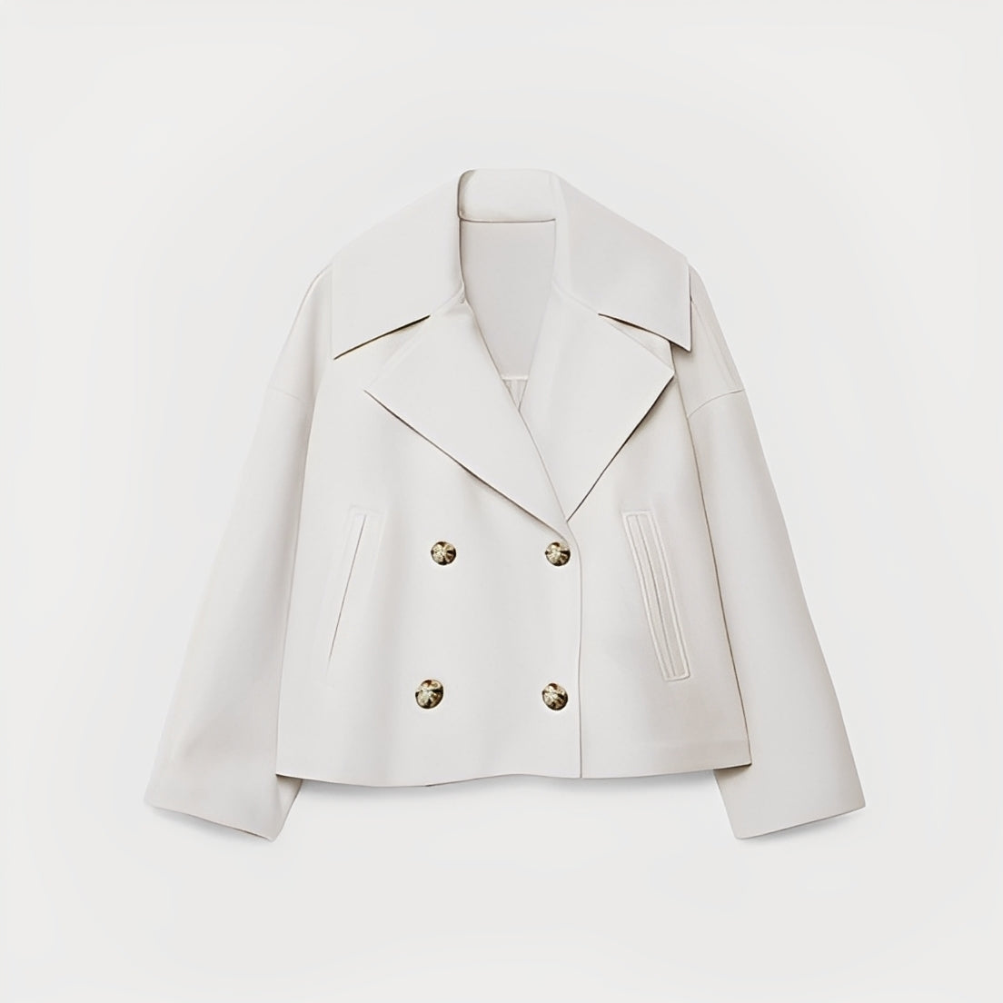 Abegail - Chaqueta corta holgada y casual para mujeres