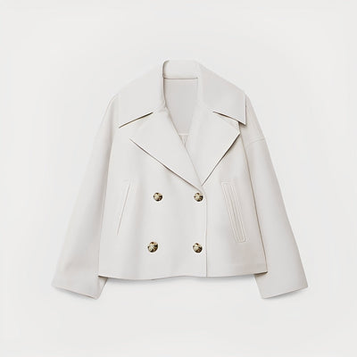 Abegail - Chaqueta corta holgada y casual para mujeres