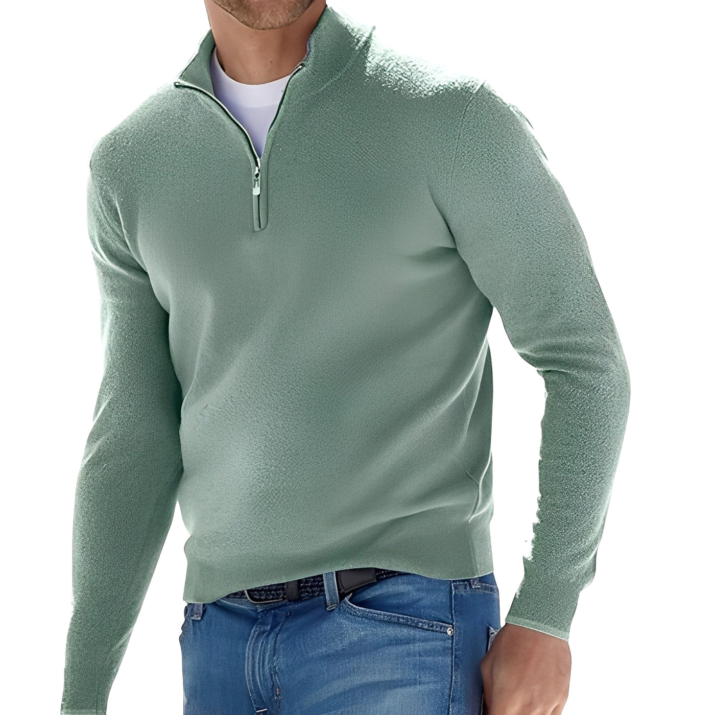 Fredric - Suéter Casual con Cierre para Hombres
