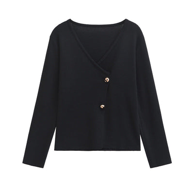 Helena - Elegante cardigan de punto asimétrico para mujer