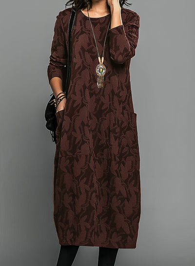 Alisha – Vestido de Mangas Largas Estampado