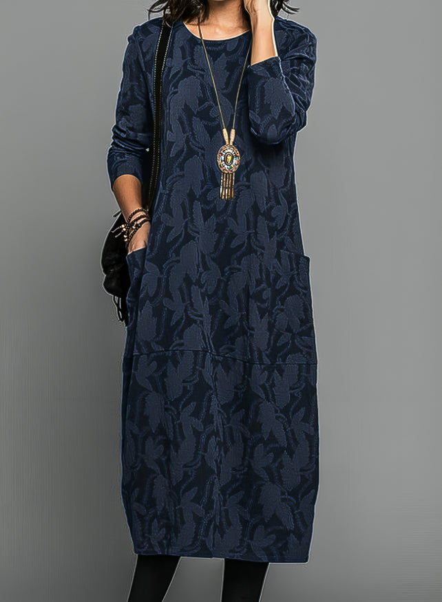 Alisha – Vestido de Mangas Largas Estampado