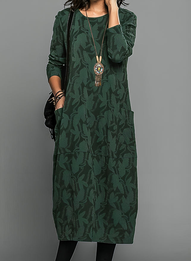 Alisha – Vestido de Mangas Largas Estampado