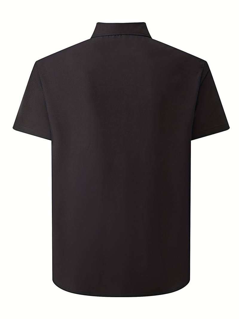 Brent - Camisa Casual Chic de Manga Corta