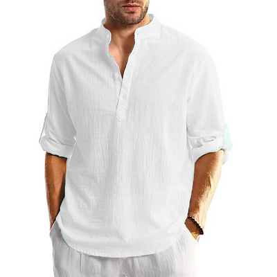 Russell - Camisa casual de manga larga para hombres