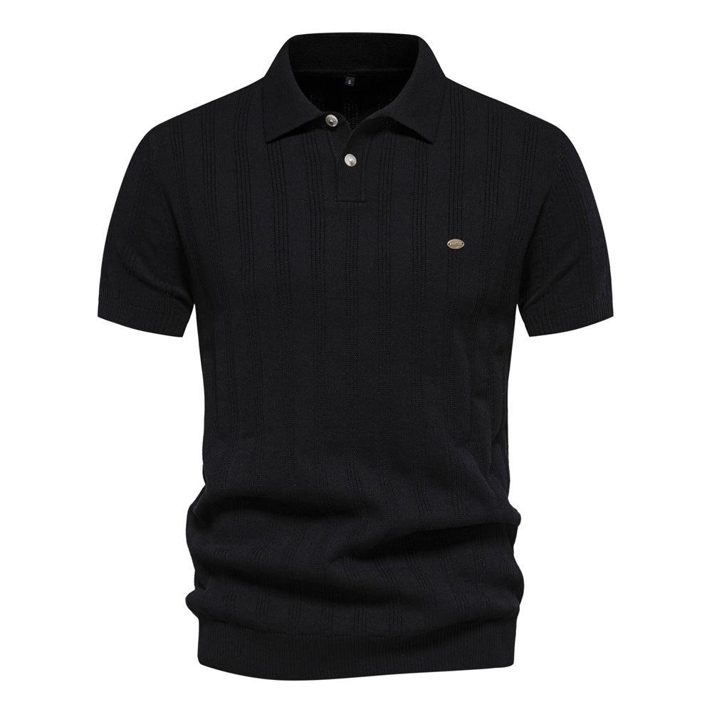 Bruce - Camiseta polo casual con mangas cortas para hombres