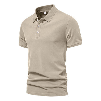 Evans - Camiseta Polo de Manga Corta Casual para Hombres