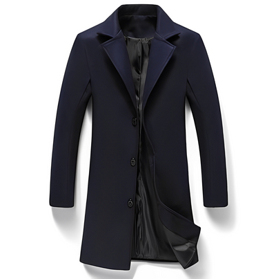 Johnson - Elegante formal abrigo de lana para hombres
