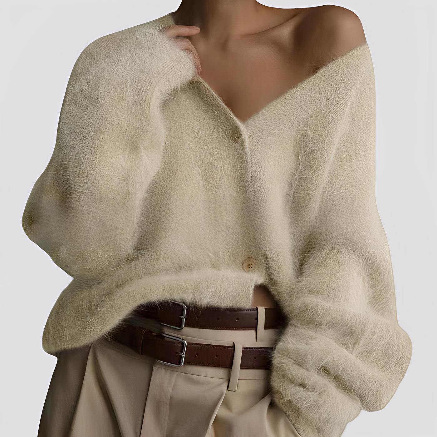 Lavena - Suéter Oversize de Cachemir Suave para Mujeres