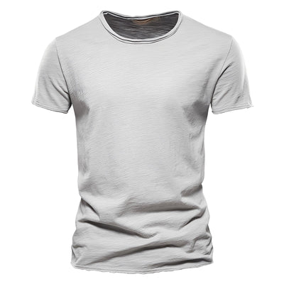 Roderick - Camiseta Casual de Manga Corta de Algodón para Hombres