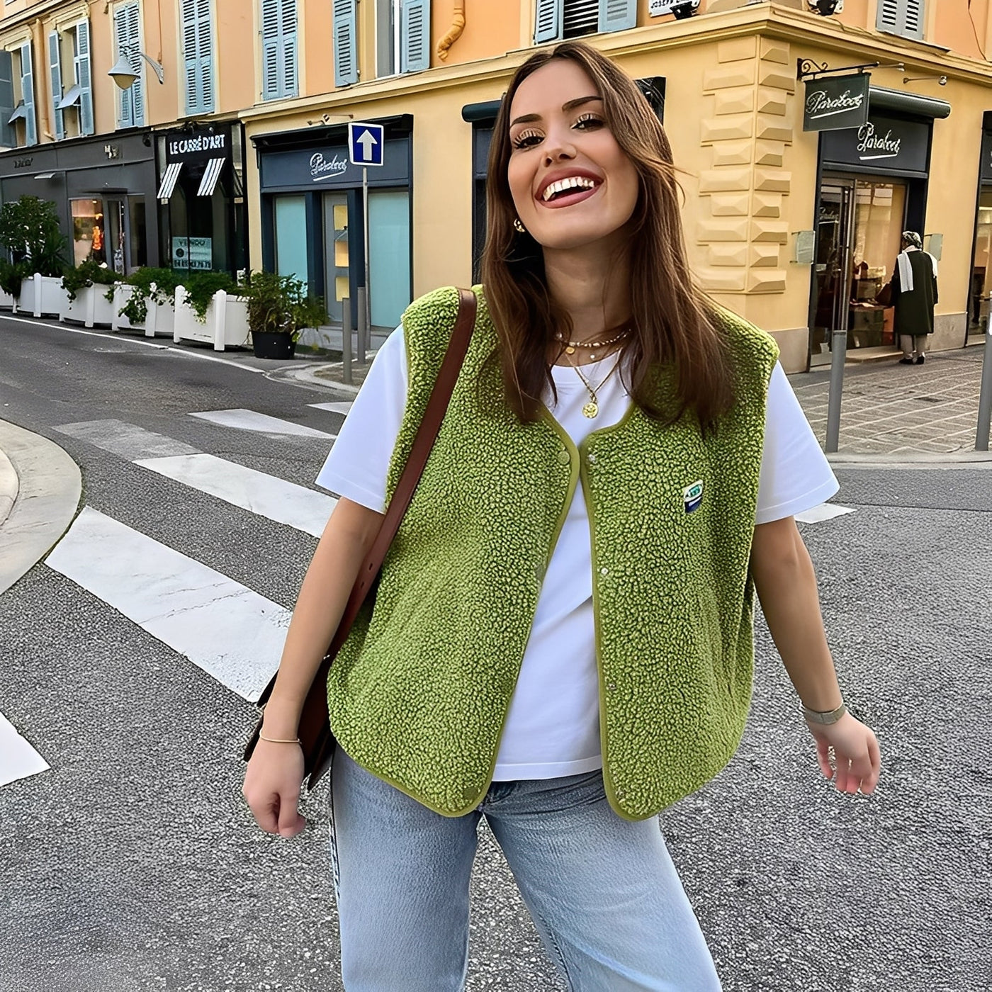 Vanessa - Cómoda Chaleco de Forro Polar para Mujer