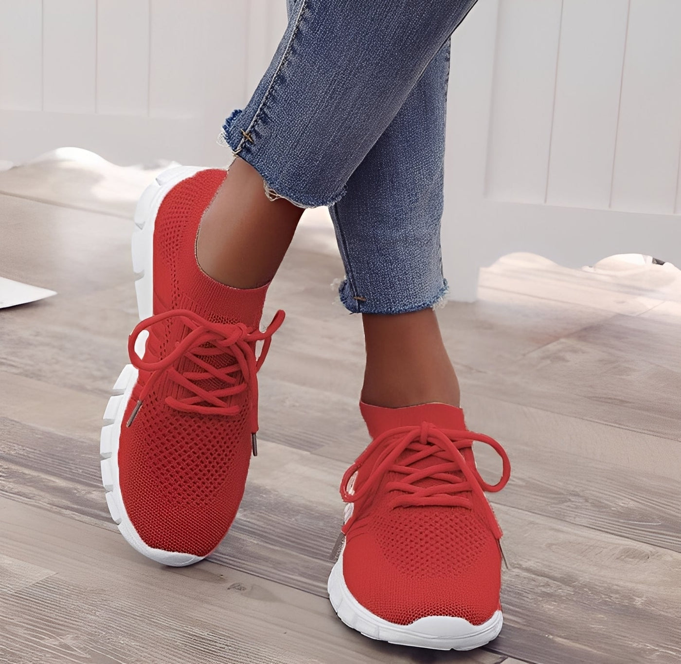 Amanda - Zapatillas ortopédicas de malla tejida para mujeres